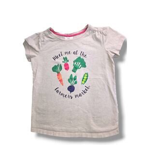 Hanna Andersson Girls 12 Farmers Market 100% Cotton Tee T-Shirt